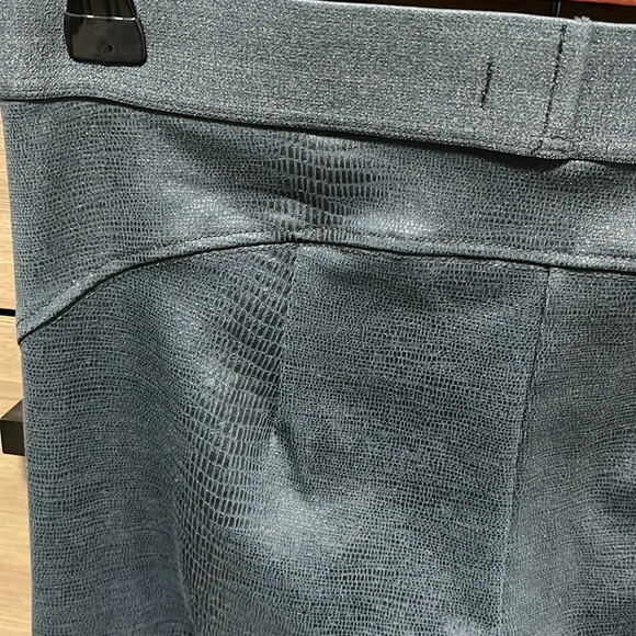 David Lerner Snake Embossed Coated Leggings M Black - Picture 6 of 7